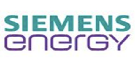 Logotipo de Siemens Energy en colores azul y púrpura.
